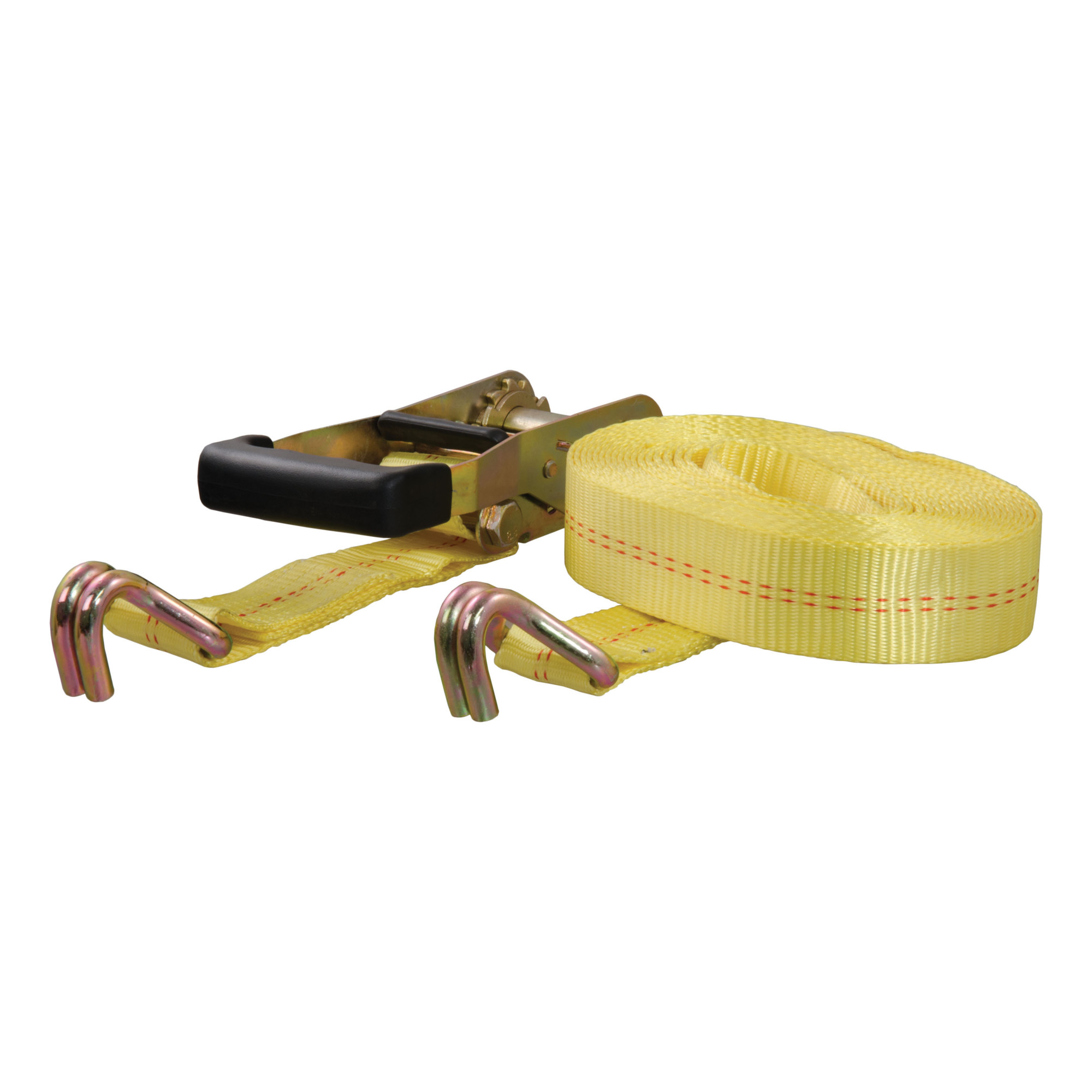 Curt Manufacturing Ratchet Strap — 2in. x 27ft., Yellow Nylon, 10,000-Lb. Break Strength, Model# 83047